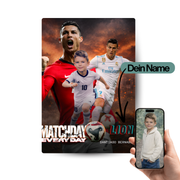 Fußballlegende – Personalisiertes Kinder-Metallposter