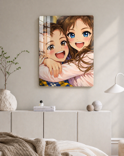 Anime Style – Personalisiertes Kinder-Metallposter