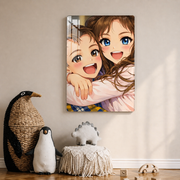 Anime Style – Personalisiertes Kinder-Metallposter