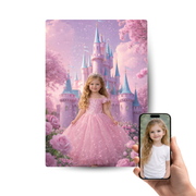Prinzessin – Personalisiertes Kinder-Metallposter
