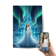Eisprinzessin – Personalisiertes Kinder-Metallposter