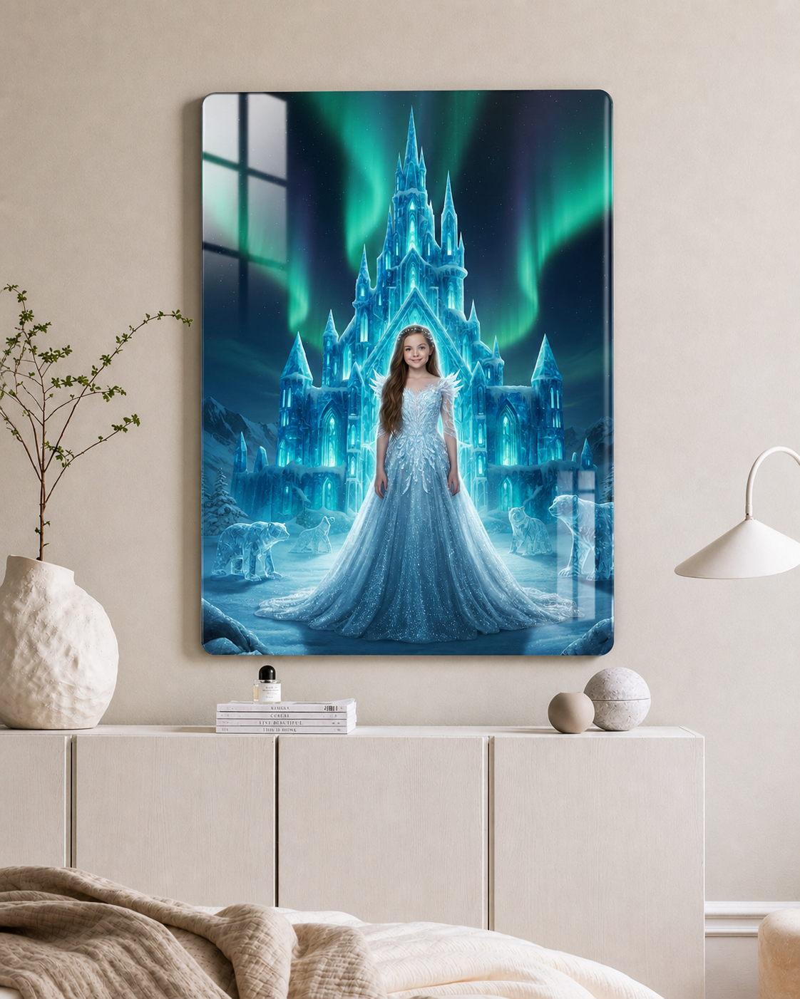 Eisprinzessin – Personalisiertes Kinder-Metallposter