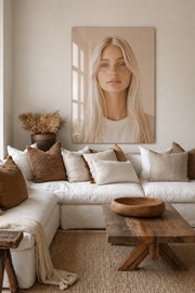 Beige – Dein Foto als Premium-Metallposter