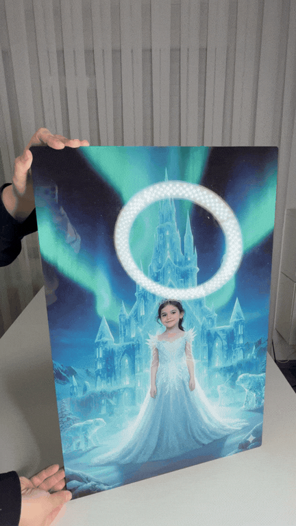 Kinder Masterpiece gestochen scharfes Metallposter