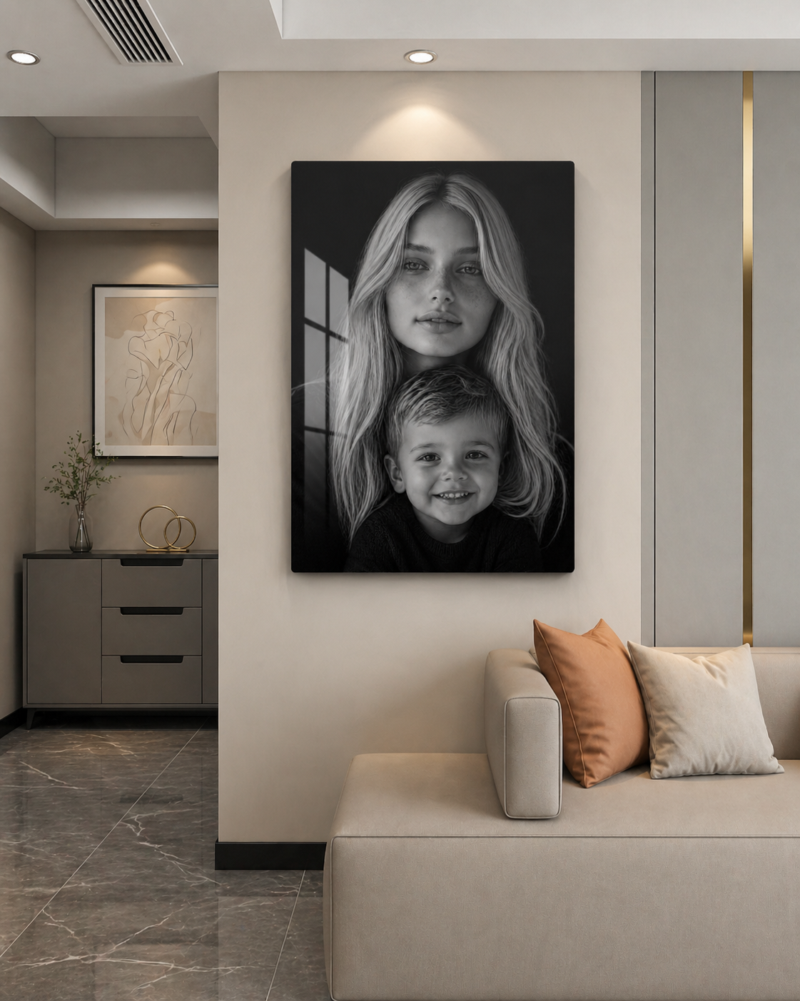 AQ Wallify Metallbild an der Wand