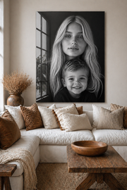 Emotional Portrait – Dein Foto als Premium-Metallposter