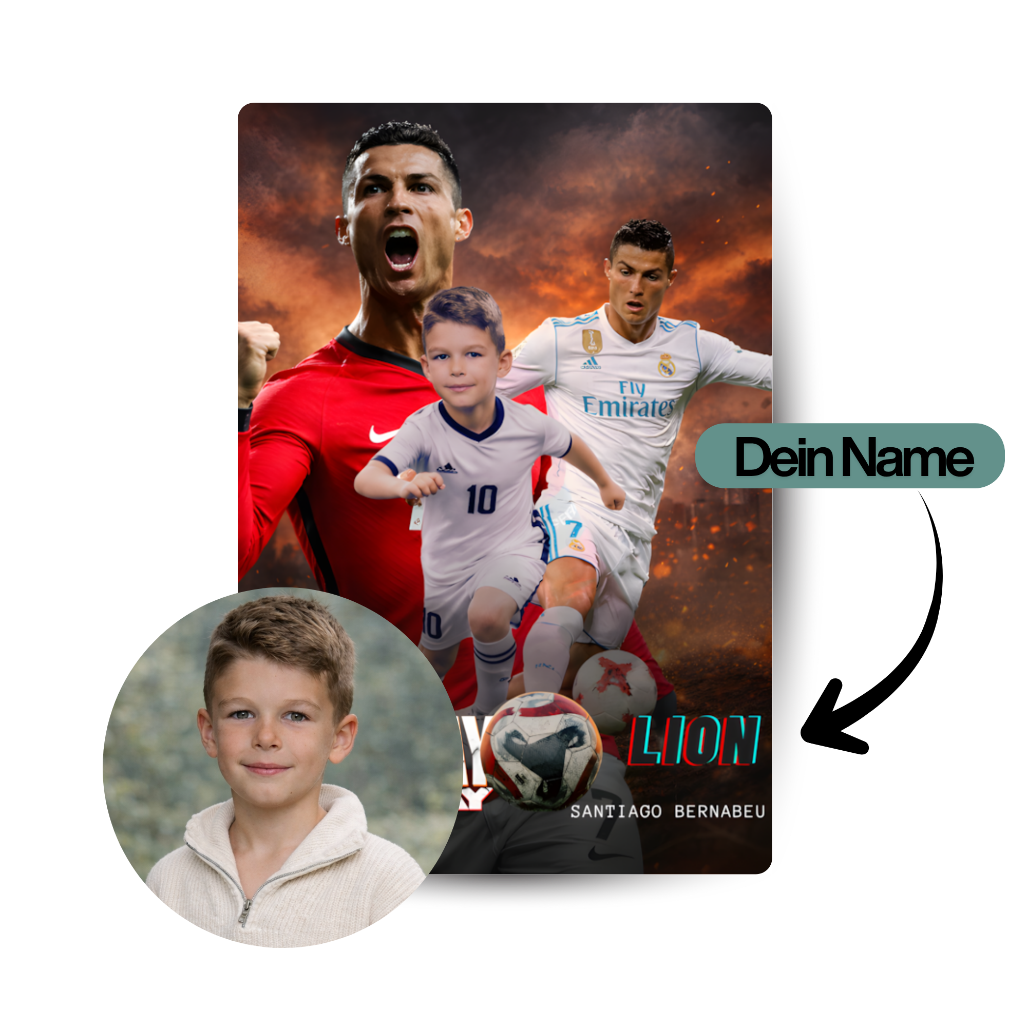 Kinder Masterpiece gestochen scharfes Metallposter