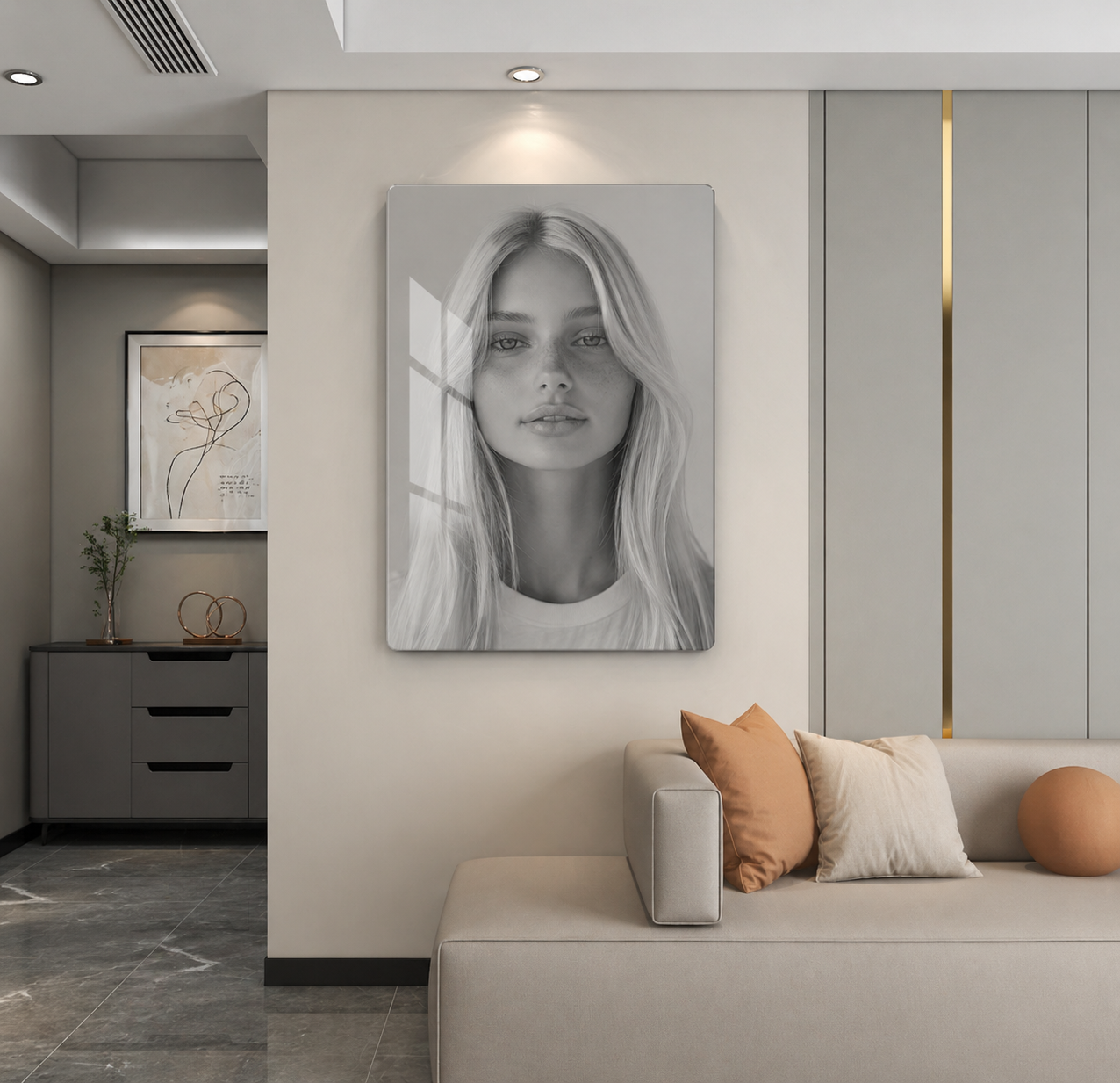 AQ Wallify Metallbild an der Wand